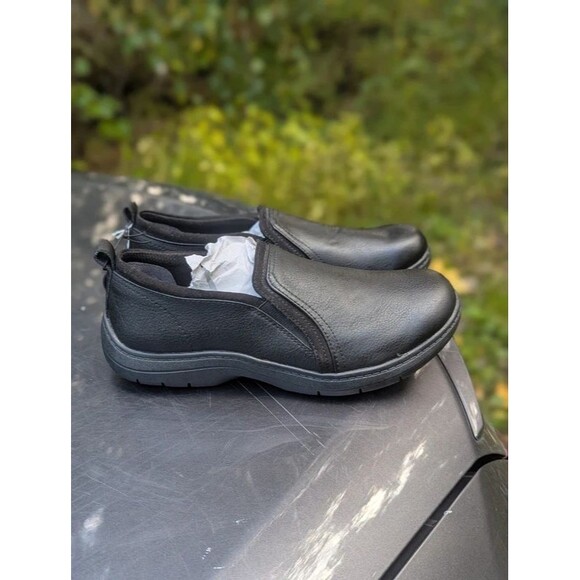 Dr. Scholl's Shoes - Slip Resistant Work Shoes Dr Scholls Janette Black Slip On Loafers 7W NWT